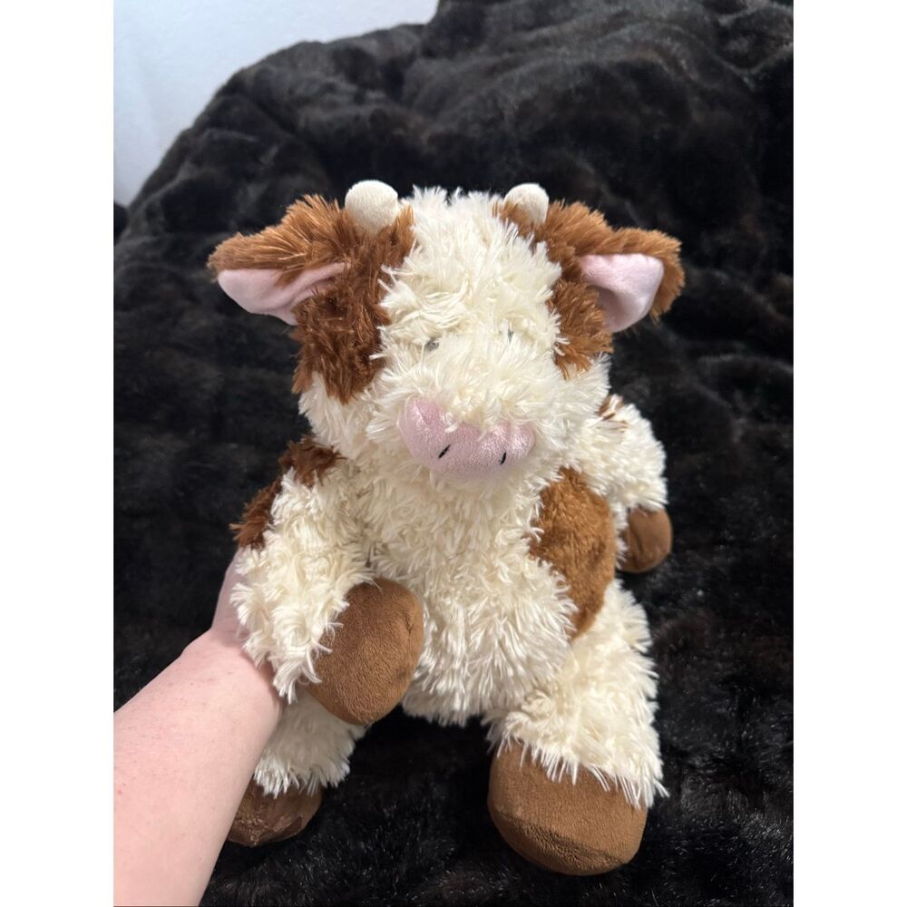 GANZ “Bellifuls Cow” Brown & Cream Plush 17” Stuffed Animal